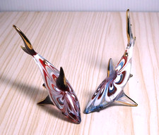 2 pezzi statuina SQUALO vetro